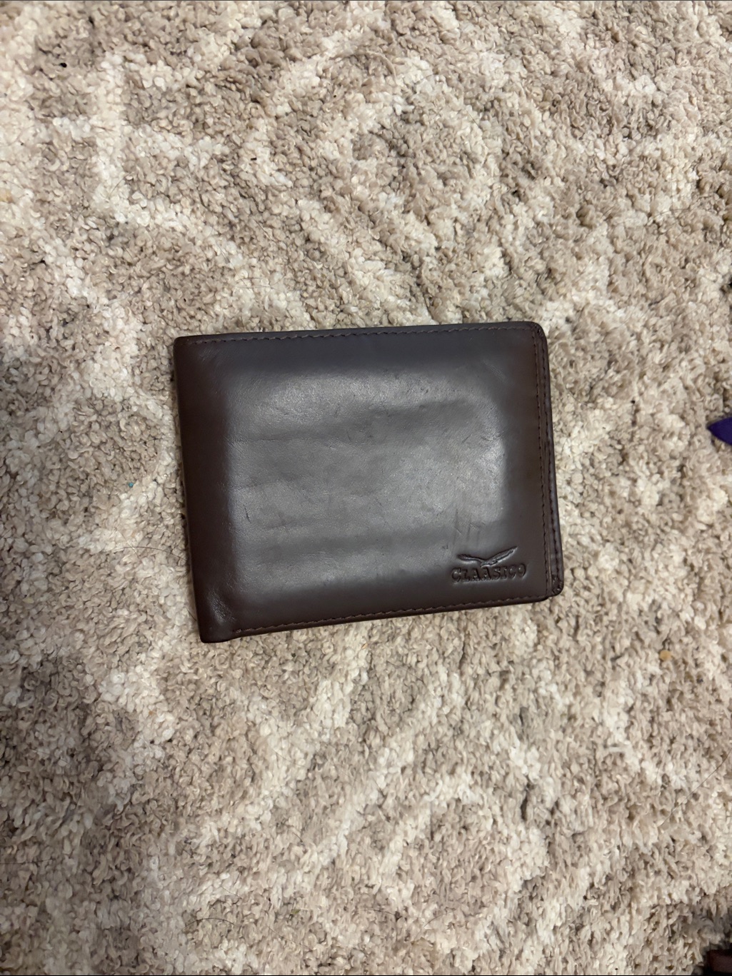 Mens Dark Brown Leather Card  Key Wallet  Classicon Nwt
